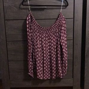 Off the shoulder peasant top